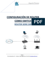 Configuracion de Router Como Switch Router Serie DIR