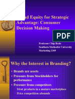 Brand Equity For Strategic Advantage: Consumer Decision Making