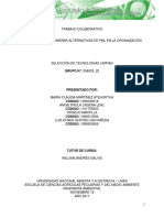 Paso 3.1 - Diseñar Alternativas de PML en La Organización