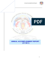 2011 PNP - PMO Annual Accomplishment Report