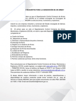 Cuáles Son Los Requisitos para La Adquisición de Un Arma