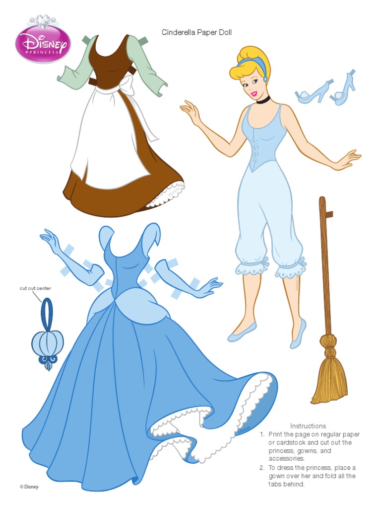 free printable disney princess paper dolls