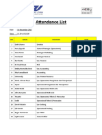 1.4 Daftar Hadir Rapat P2K3