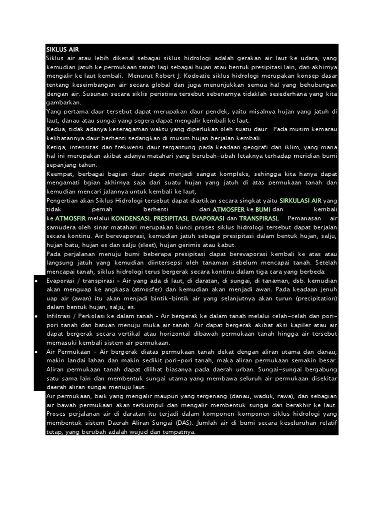 Siklus Air | PDF