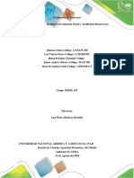 Trabajo Colaborativo Unidad 2 Fase 4. Realizar La Evaluacion Social y Ambiental Del Proyecto