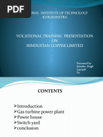 Vocational Training Presentation ON Hindustan Copper Limited