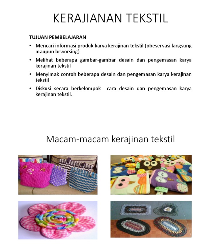 Kerajianan Tekstil