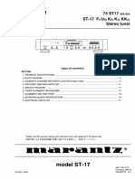 Marantz ST 17 Service Manual PDF