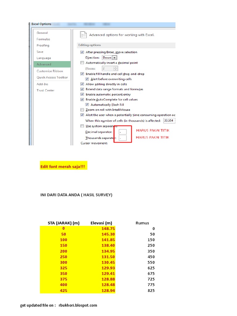 Elevation Data for Survey Analysis | PDF