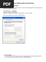 Document To Configure Machines in Active Directory