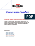 Titanium Grade 5 Suppliers