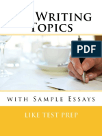 240 Writing Topics With Sample - LIKE TEST PREP