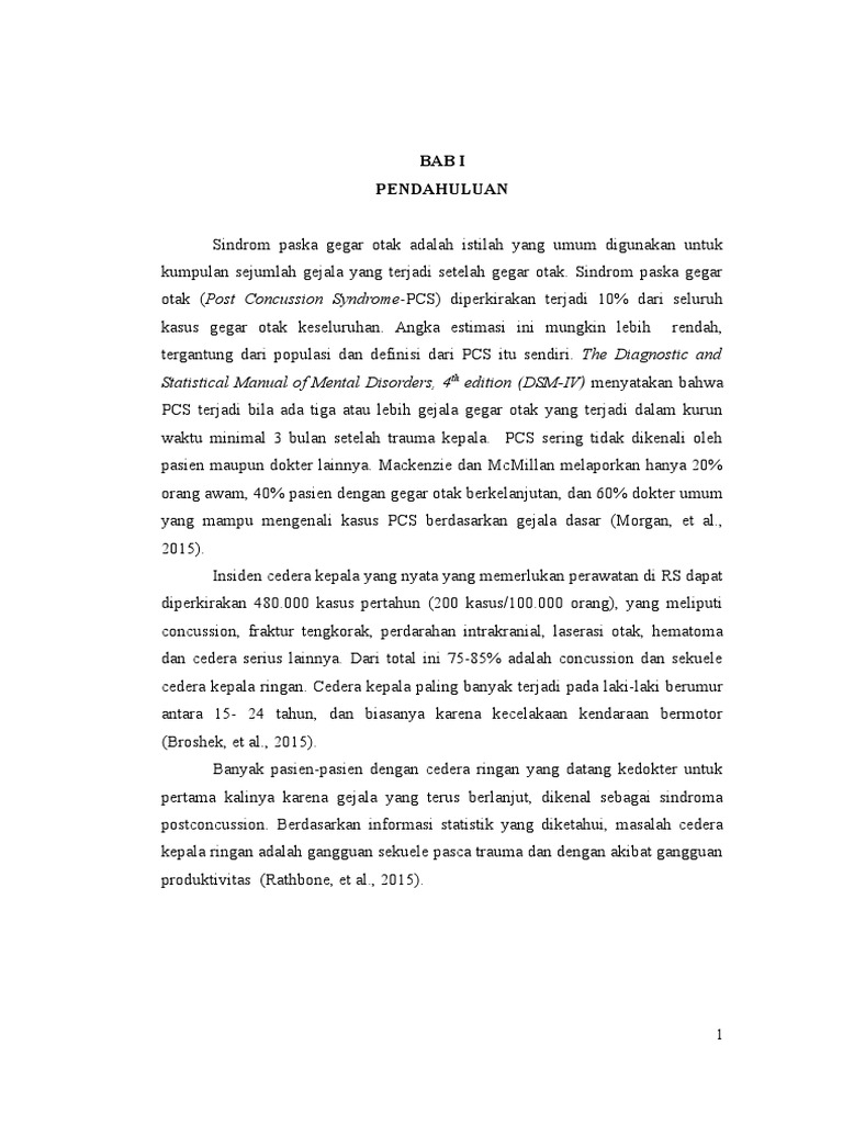 Post Concussion Syndrome PDF