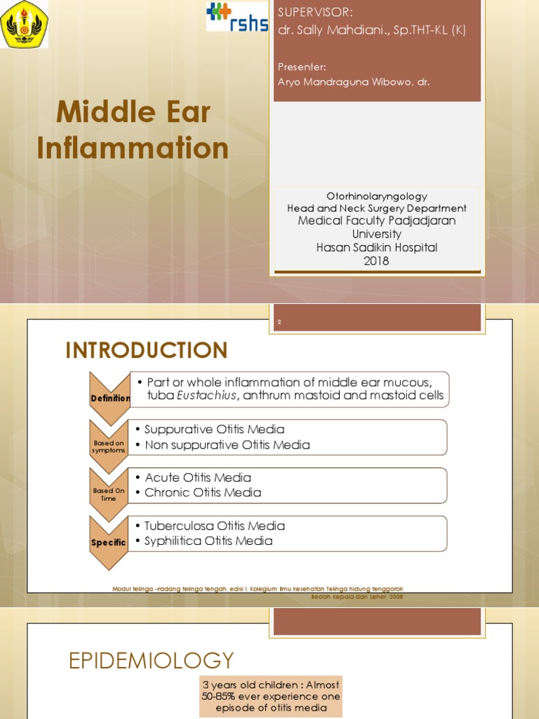 Middle Ear Inflammation Guide | PDF | Ear | Otology
