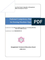 National Competency Standards For Sewing Machine Operation