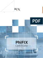Phifix Certificate - On-Boarding Tool To Verify Client FIX Connections