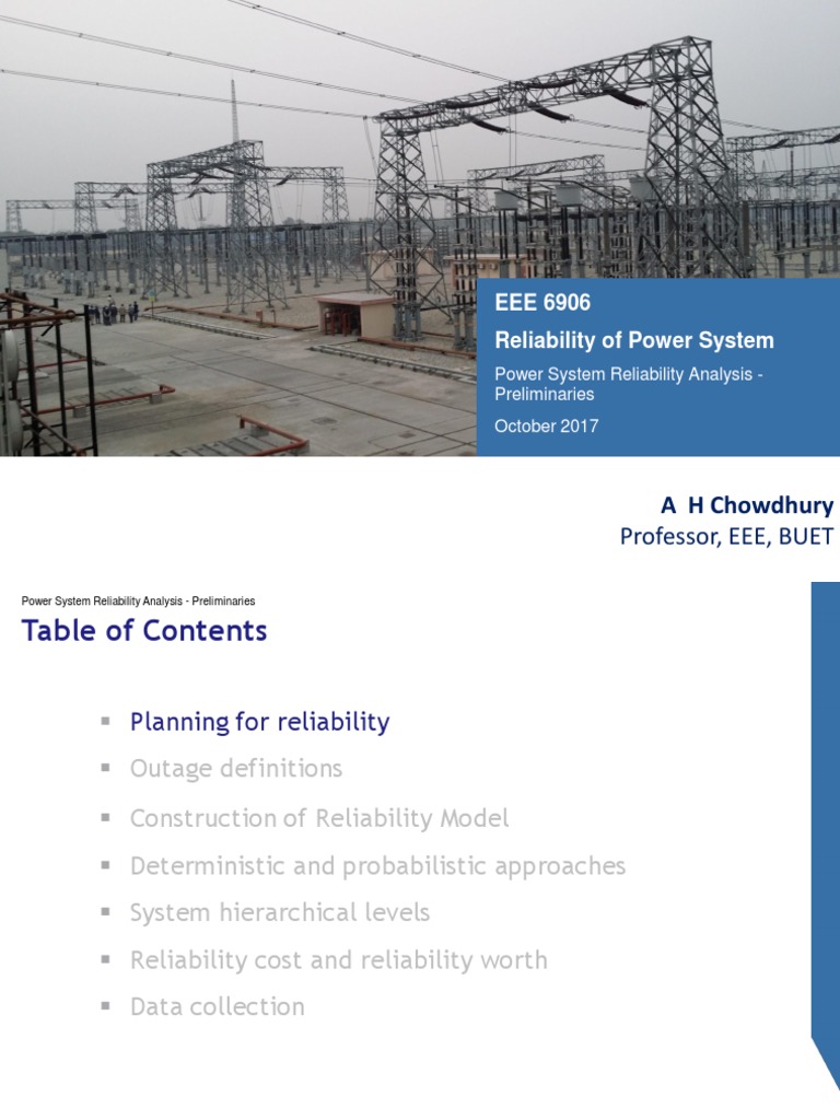 Power System Reliability Analysis Guide | PDF | Reliability Engineering ...