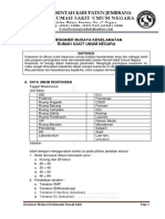 Kuesioner Survey Keselamatan Rs