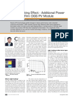 The Light Soaking Effect - Additional Power Boost in Thin Film CIGS PV Module