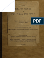SCHMOLLER. Gustav Von. the Idea of Justice in Political Economic