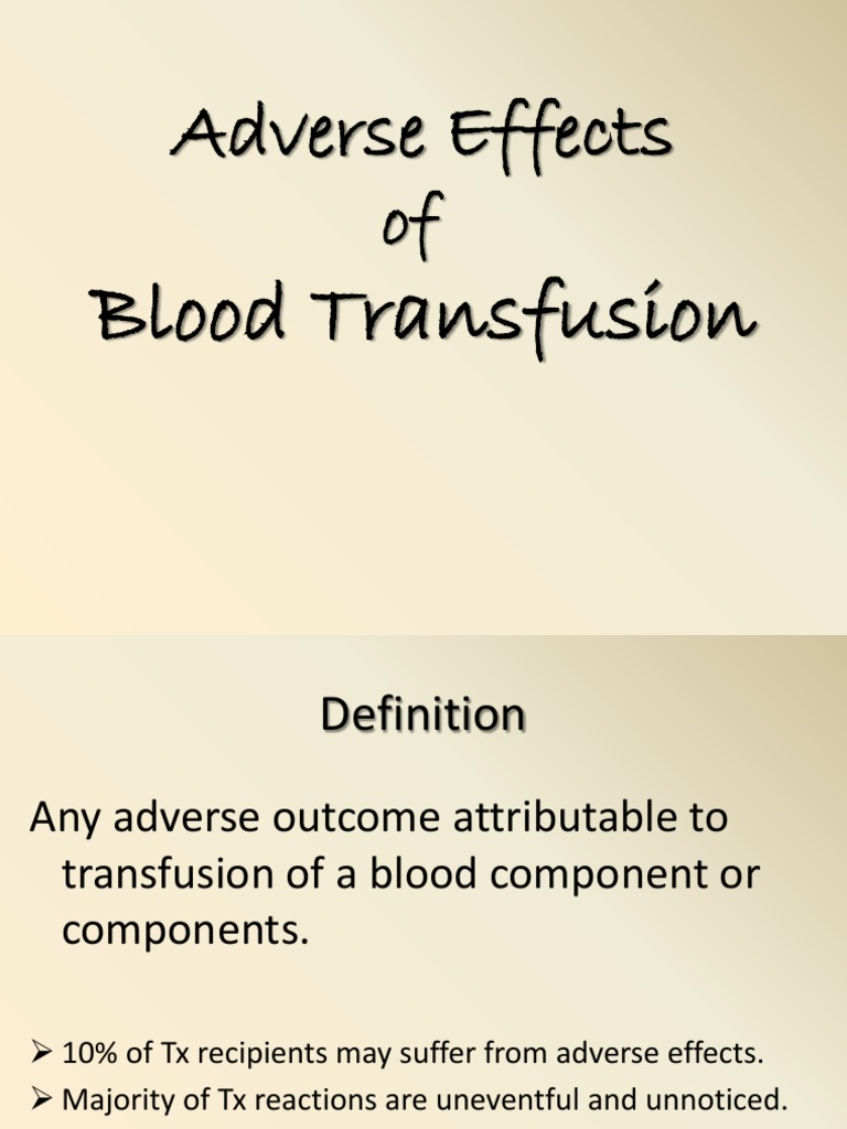 Transfusion RXNs | PDF | Blood Transfusion | Anatomy