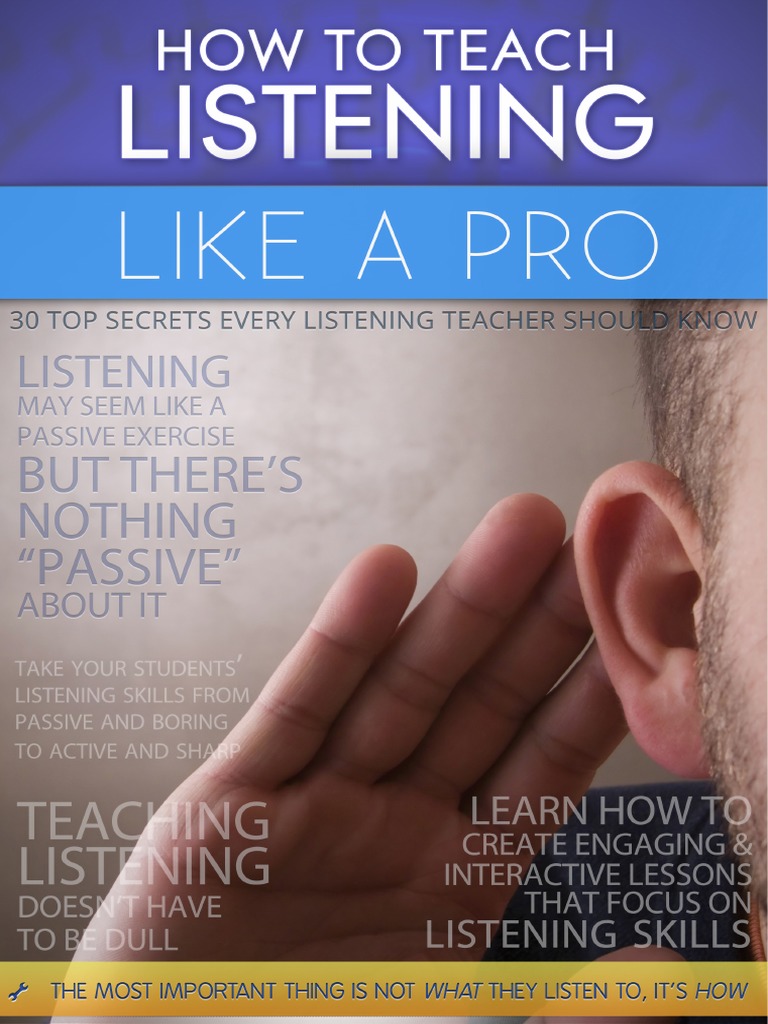Teaching Effective Listening Skills | PDF | English As A Second Or ...