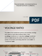 Transformer: (Voltage Ratio & Magnetization Current) : (Your Names)