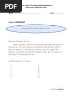 Module 2 Pronoun