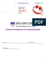 AQA GCSE Music (9-1) Guide to Component 3: Composing Music