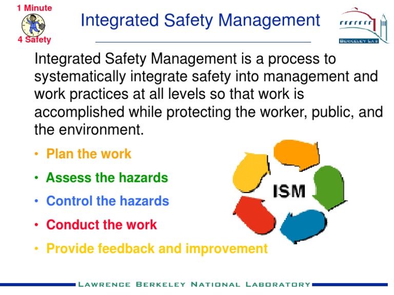 Integrated Safety Management: - Plan The Work | PDF | Safety | Prevention