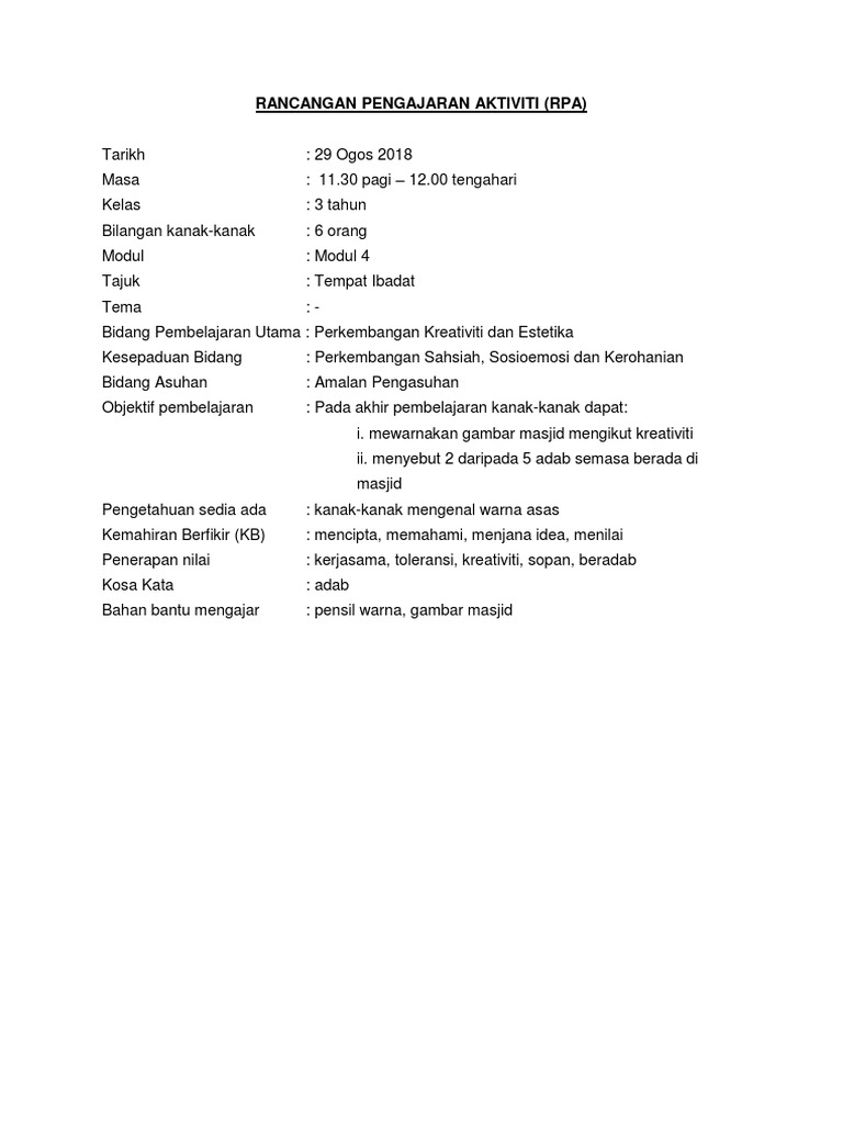 Rabu Rpa 2 Pdf