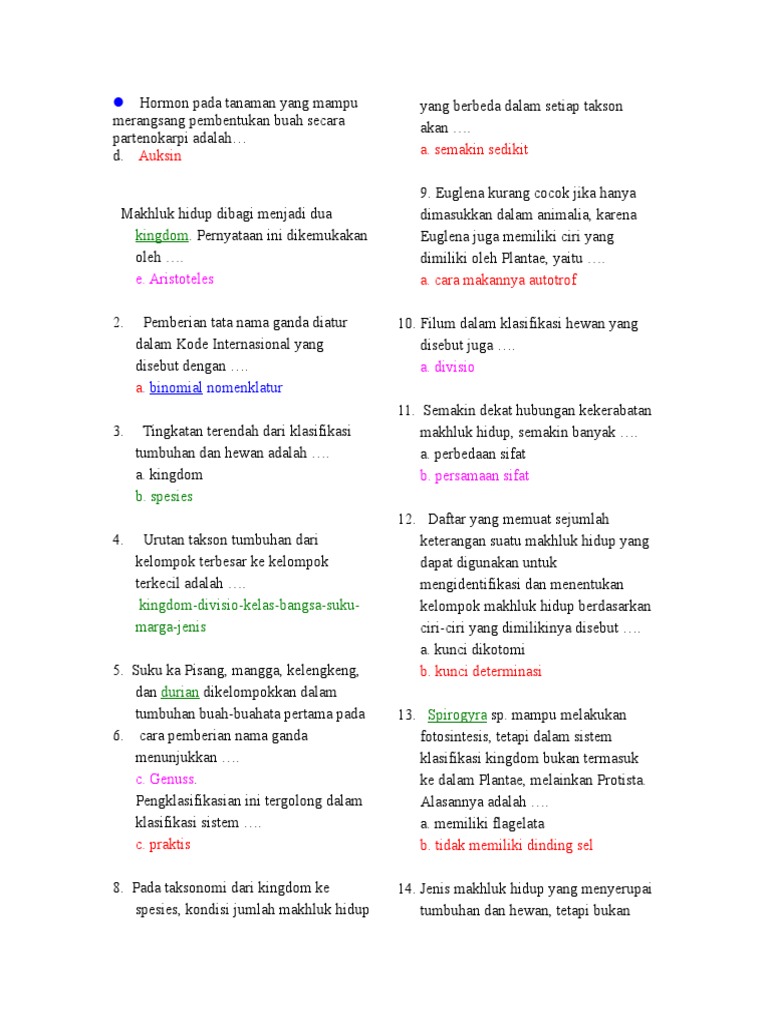 Soal Buat Latihan Doc
