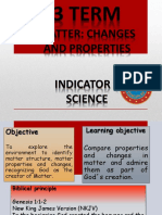 6th Science - Changes and Properties Indicator 2, 2018