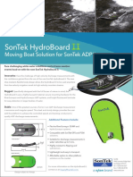 Sontek Hydroboard: Moving Boat Solution For Sontek Adp 'S