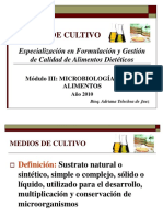 Medios de Cultivo