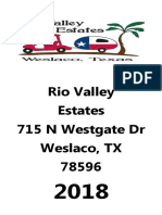 Rio Valley Estates Winter Texan Club Directory