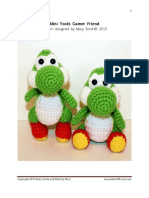 Yoshi Amigurumi Stitching Pattern