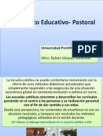 El Proyecto Educativo-Pastoral