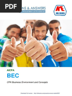 CPA Business Environment and Concepts