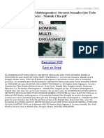 El Hombre Multiorgasmico Secretos Sexuales Que Todo Hombre Deber Ia Conocer PDF