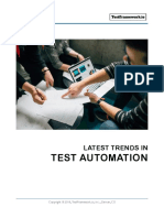 Latest Trends in Test Automation 2018