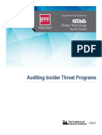 GTAG Auditing Insider Threat Programs