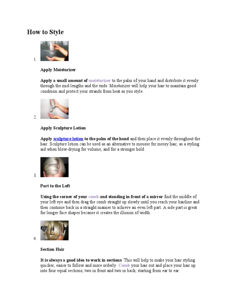 How To Style Pdf Hair Hairstyle
