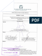 Planificación familiar IMSS procedimiento