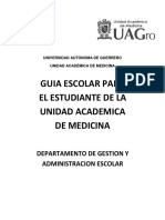 Guia Del Estudiante Unidad Academica de Medicina Uagro