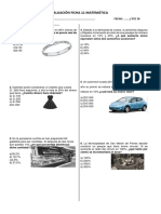 Evaluación Ficha 11 Matematica PDF