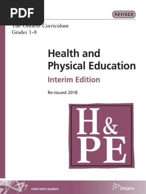 2010: Ontario Curriculum Grades 1-8, Health and Physical Education 