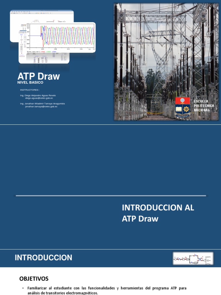 Curso Básico de ATP Draw | PDF | Subestacion electrica | Programa de ...