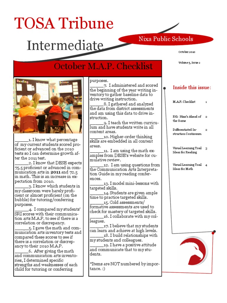 October 10 TOSA Newsletter | PDF | Differentiated Instruction | Learning