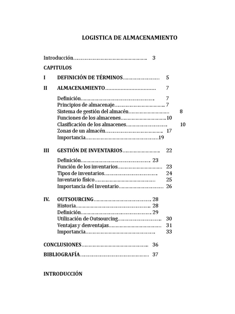 Logística de Almacenamiento Esencial | PDF | Outsourcing | Inventario